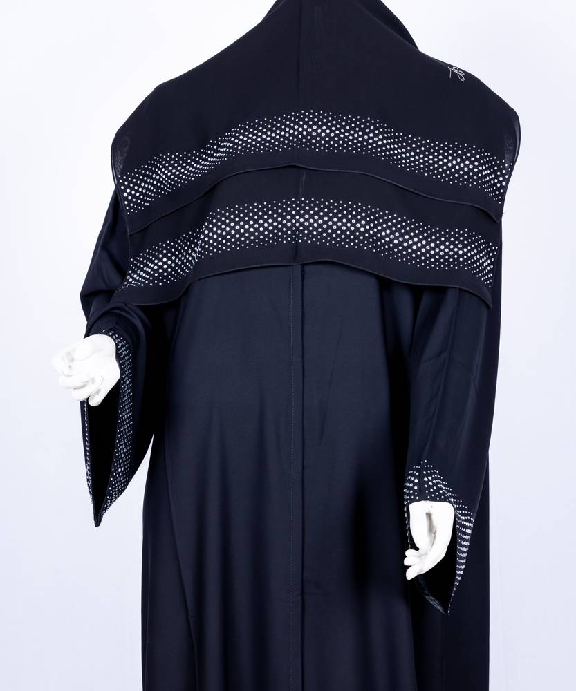 عباية مع طرحة كريستال سادة 3580 (1)