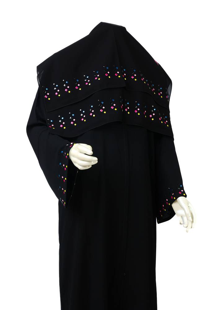 عباية + طرحة موديل رقم 3699  (2)