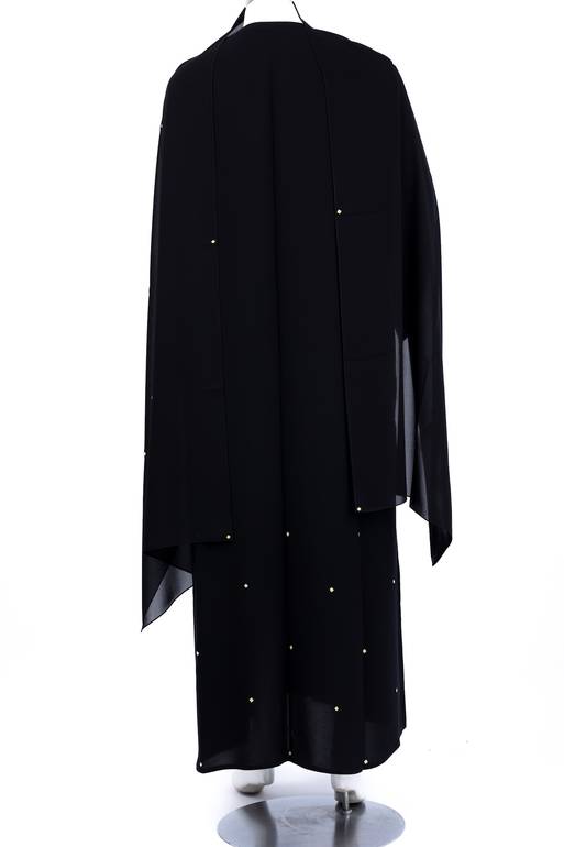  عباية + طرحة موديل ر قم   3493 (4)