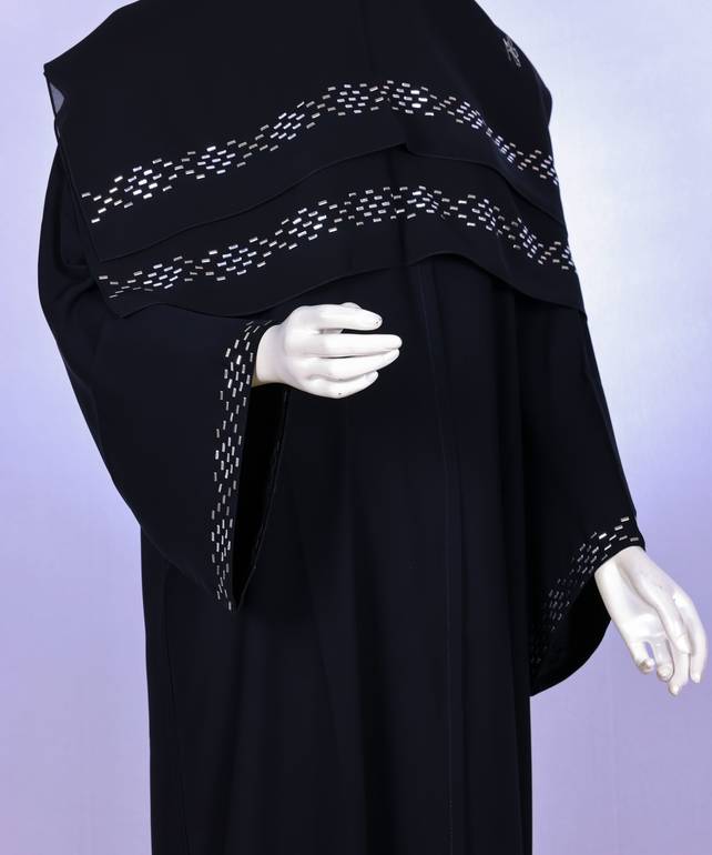 عباية مع طرحة موديل رقم  3638 (1)