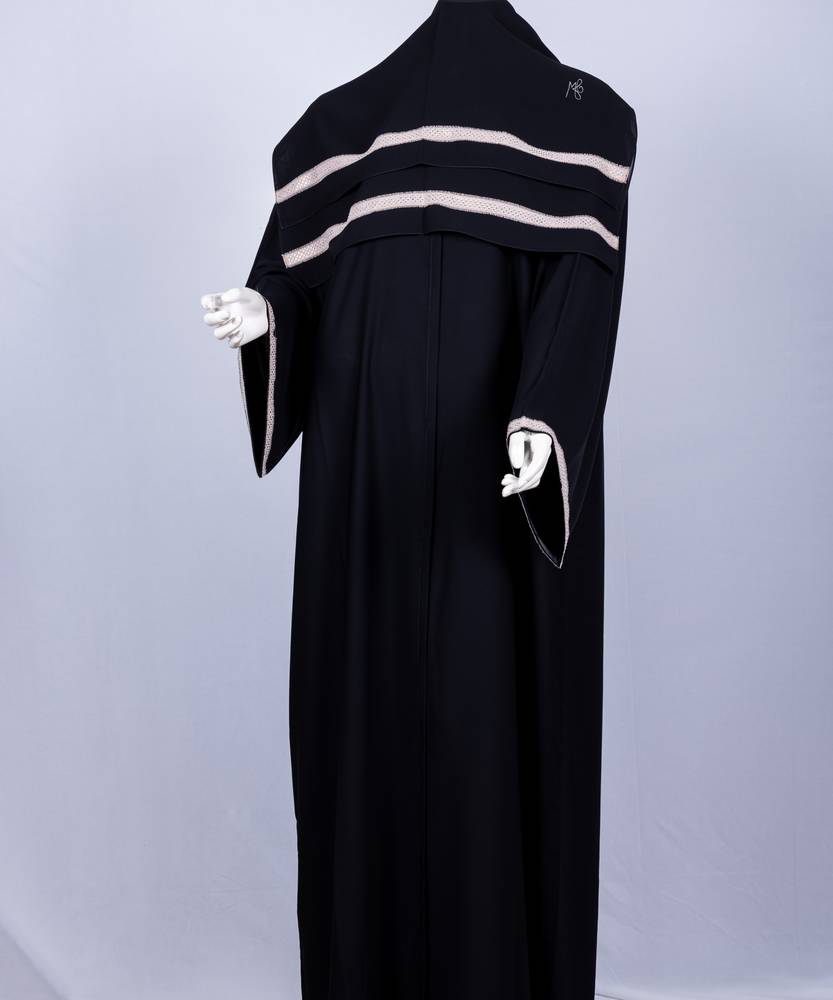 عباية مع طرحة كريستال موديل رقم 3614  (3)