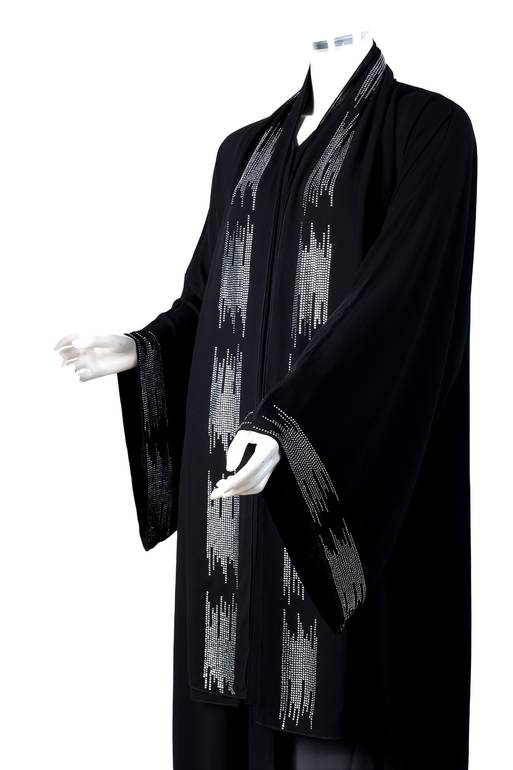  عباية مع طرحه كريستال موديل  BARG