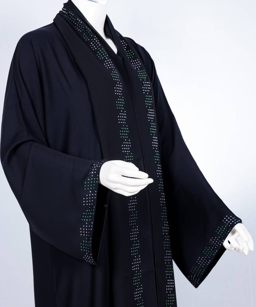 عباية مع طرحة موديل رقم  3654 (1)