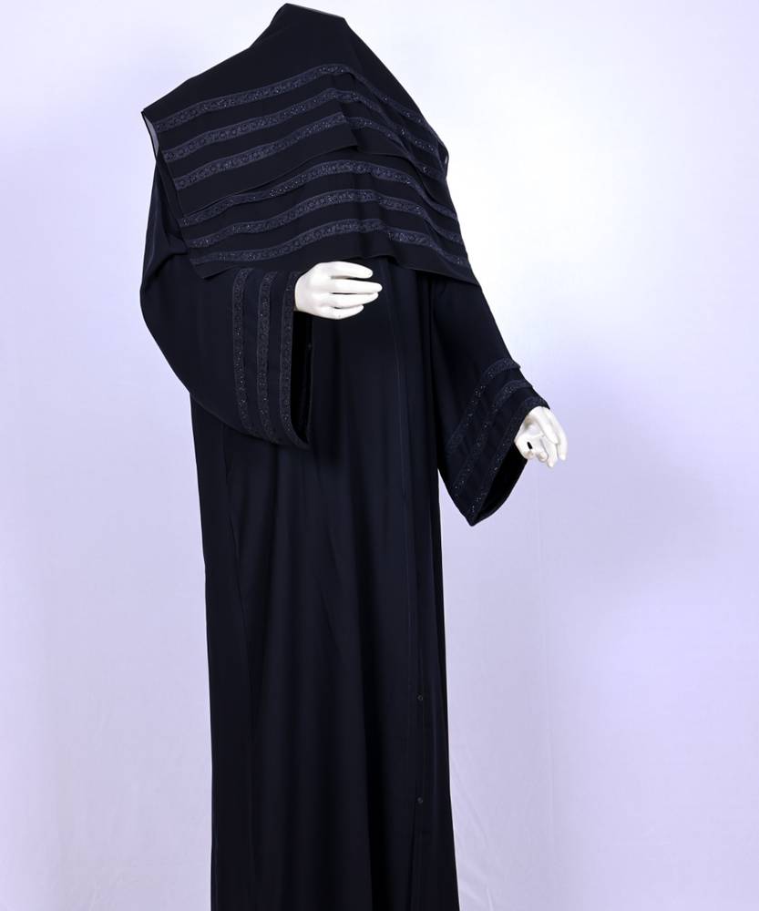 عباية مع طرحة موديل رقم   3630