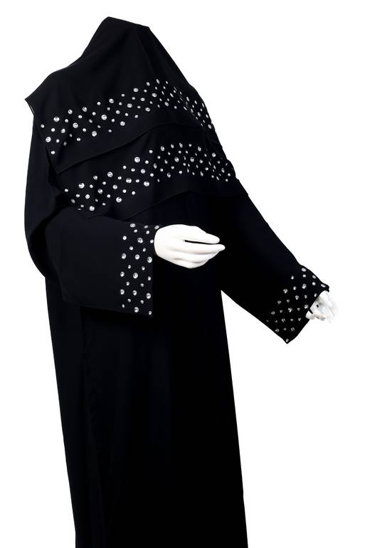 عباية + طرحة موديل رقم  3527 (2)