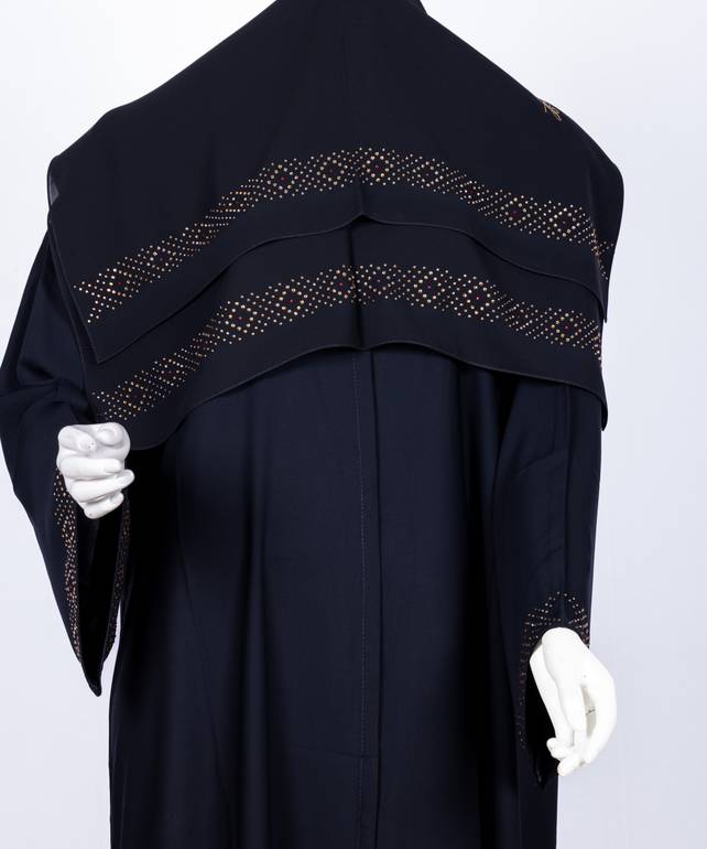 عباية مع طرحة موديل رقم   3658 (1)