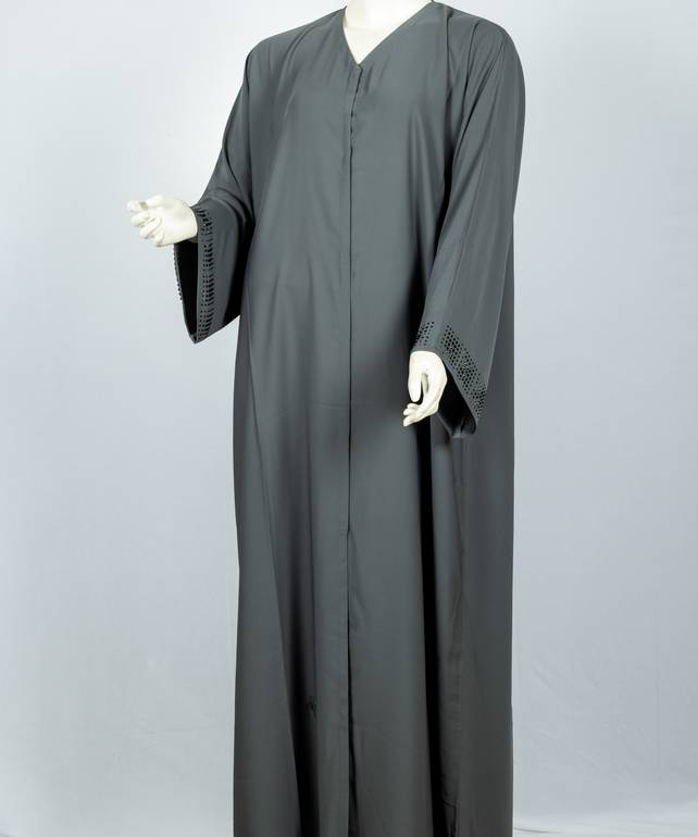 عباية مع طرحة كريستال ملونة موديل رقم  3615  (15)