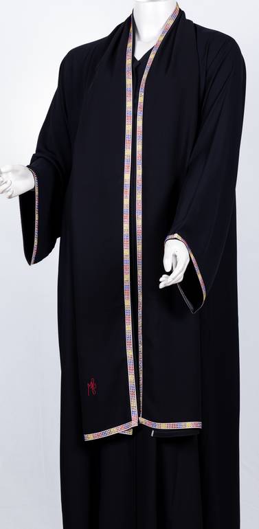  عباية مع طرحة  موديل رقم 3545 (4)