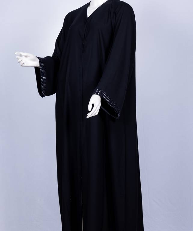 عباية مع طرحة كريستال موديل رقم  3661 (1)