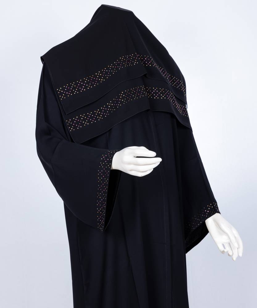 عباية مع طرحة موديل رقم   3656 (1)