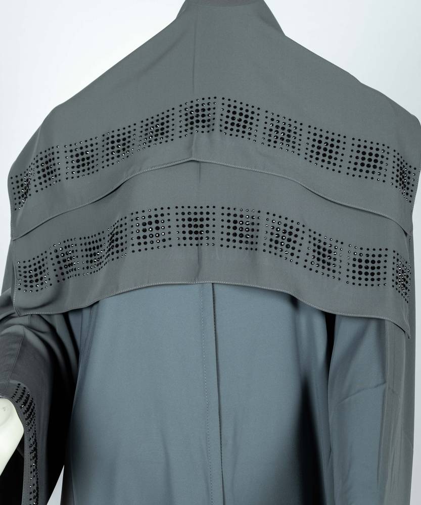 عباية مع طرحة كريستال ملونة موديل رقم  3615  (15)