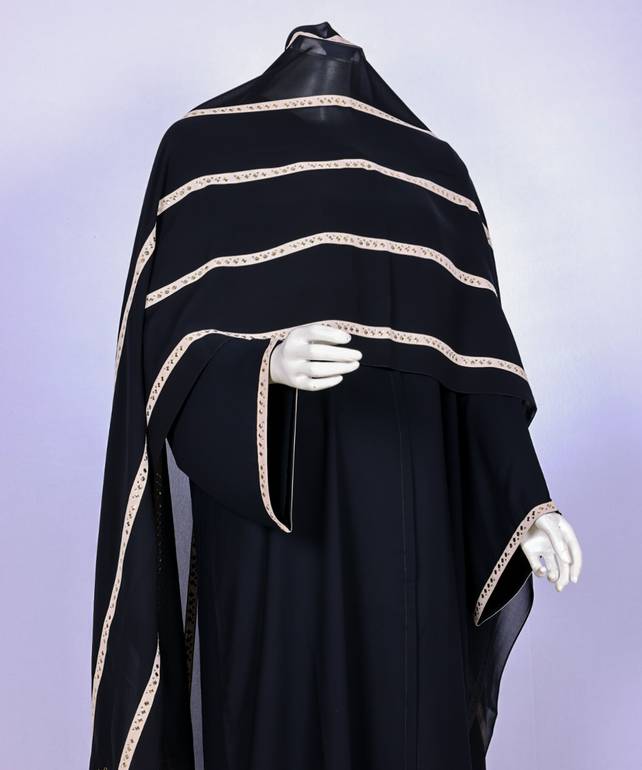 عباية مع طرحة موديل رقم   3569 (1)