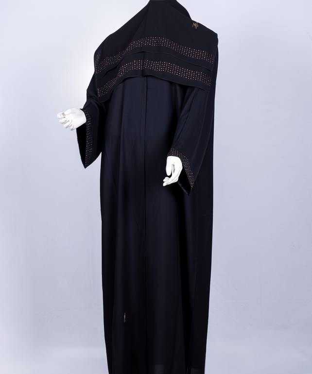 عباية مع طرحة كريستال ملون موديل رقم  3597 (1)