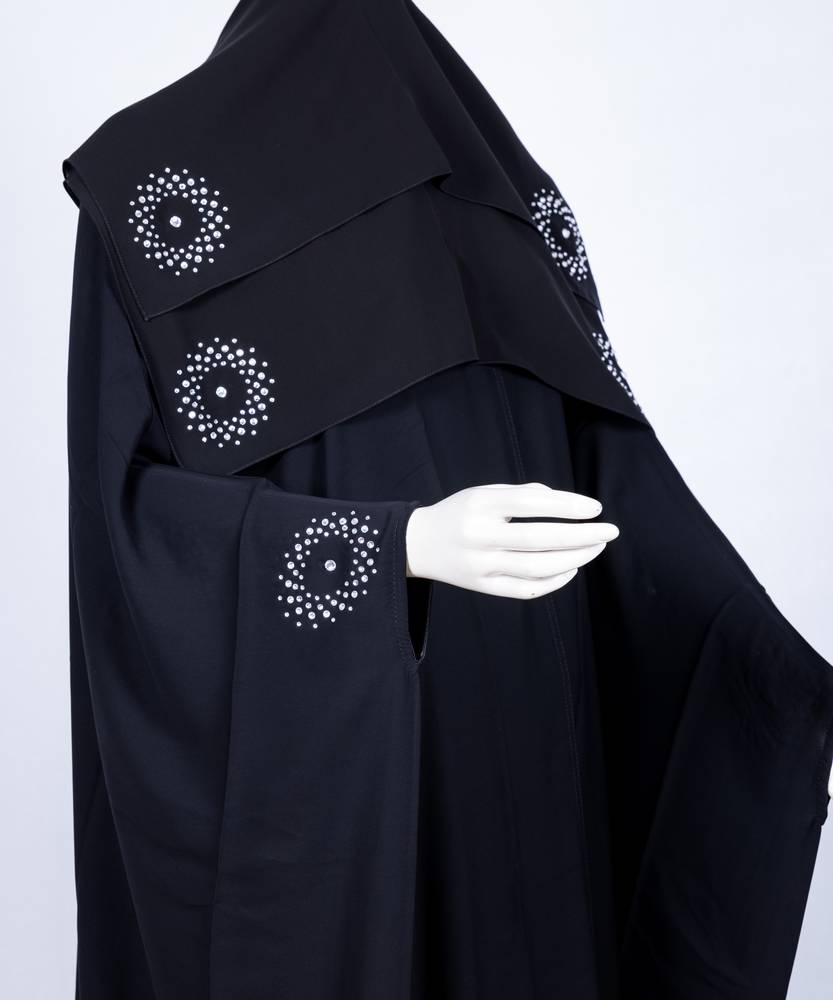 عباية مع طرحة قصة البشت  3616 (1)