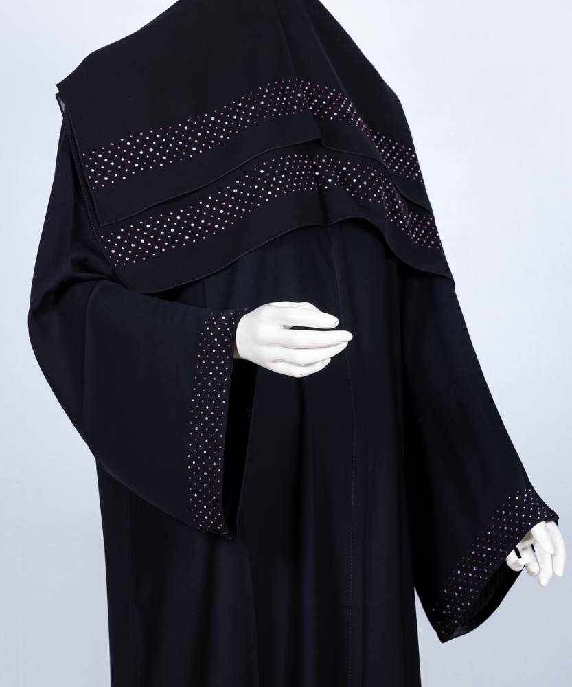 عباية مع طرحه موديل رقم  3655 (1)