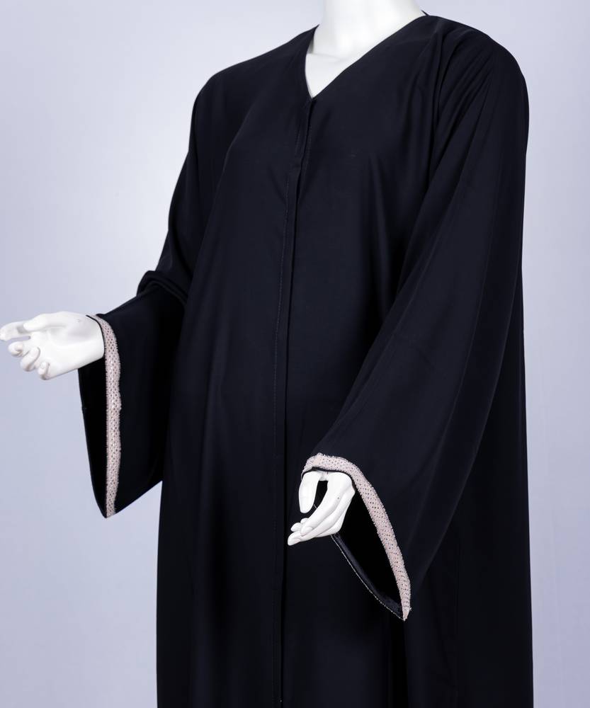 عباية مع طرحة كريستال موديل رقم 3614  (3)