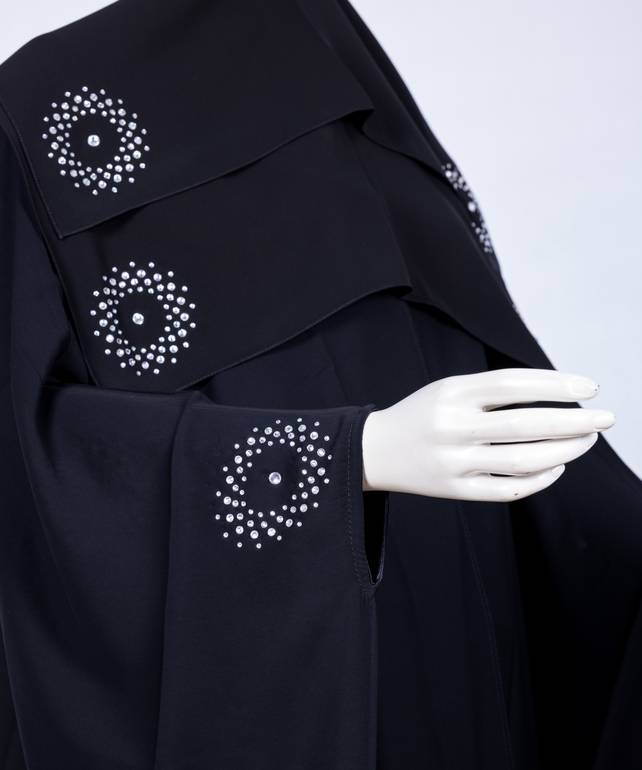  عباية مع طرحة قصة البشت  3616 (1)