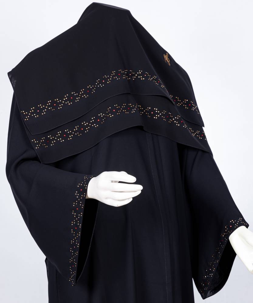 عباية مع طرحة موديل رقم   3637 (1)