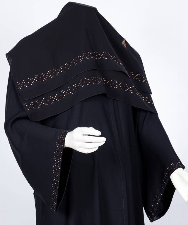 عباية مع طرحة موديل رقم   3637 (1)