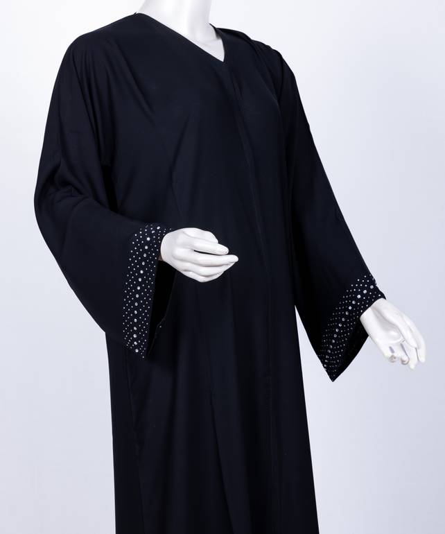 عباية مع طرحة كريستال موديل رقم 3543  (1)