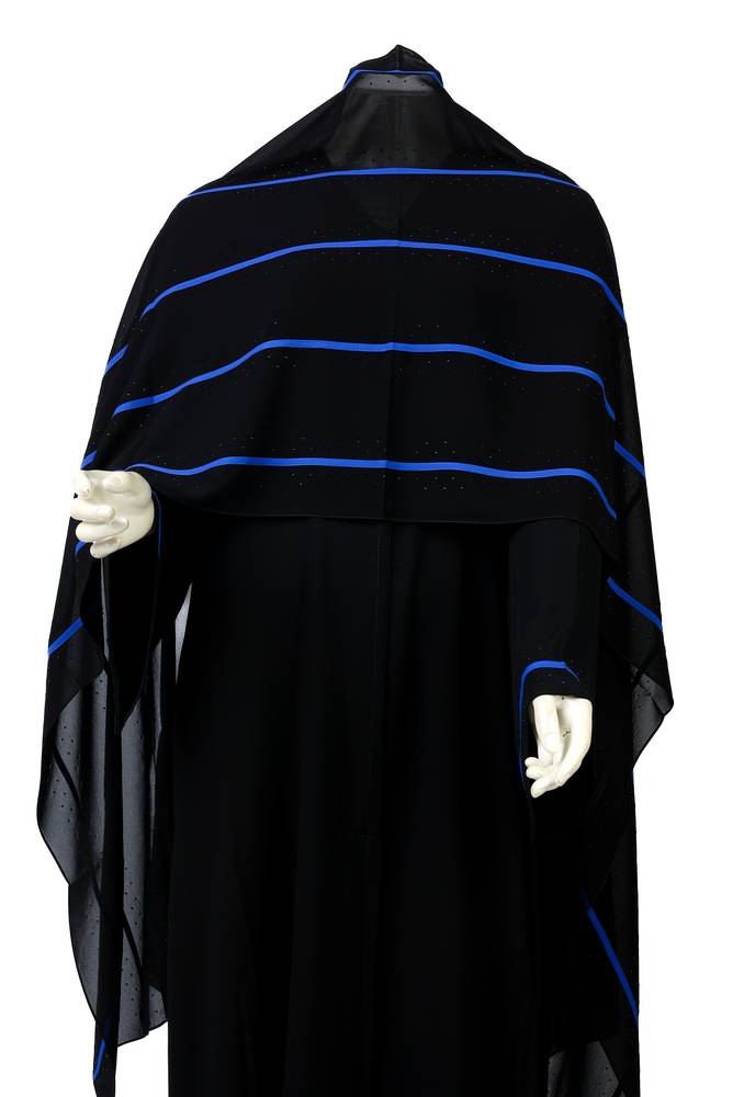 عباية مع طرحة كلفة موديل 3691 (2)