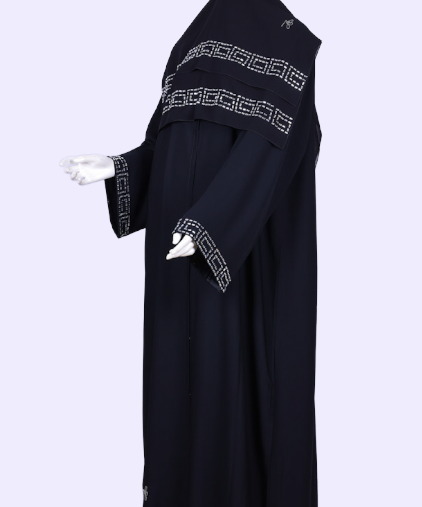 عباية مع طرحة موديل رقم  3588  (1)