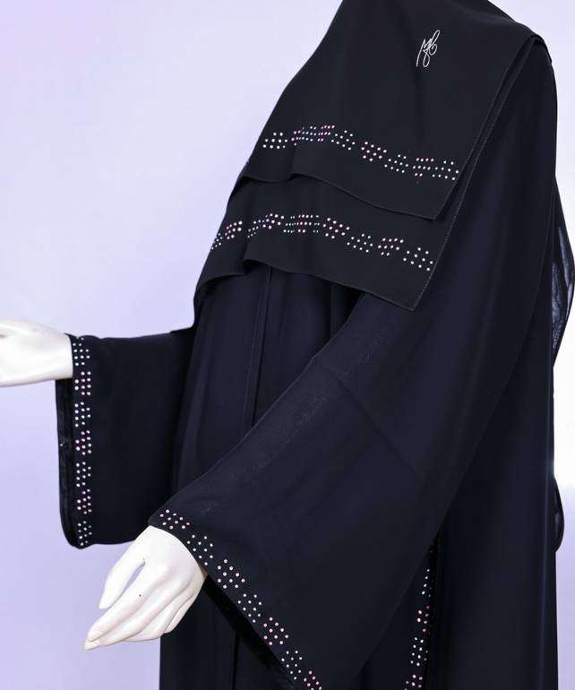 عباية مع طرحة موديل رقم  3651 (4)