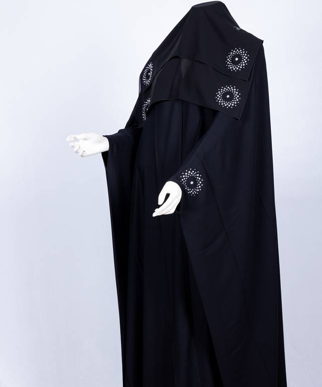  عباية مع طرحة قصة البشت  3616 (1)