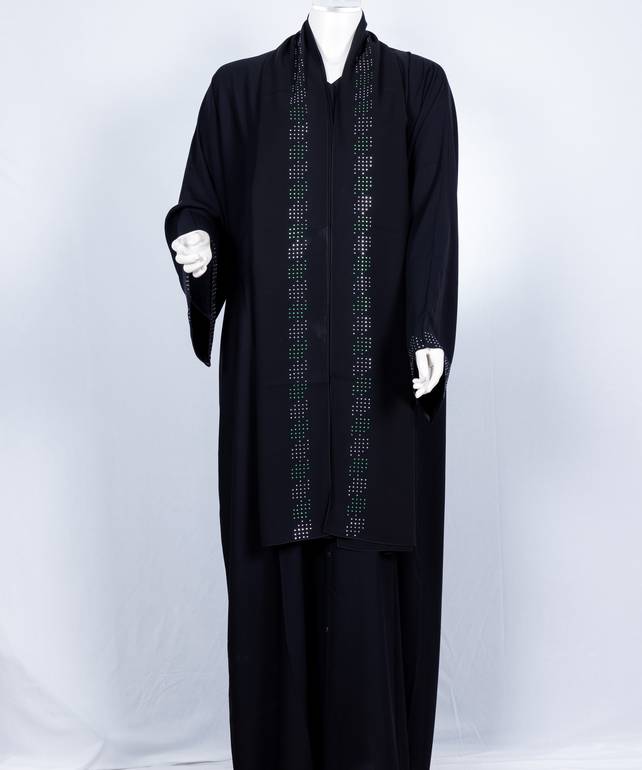 عباية مع طرحة موديل رقم  3654 (1)
