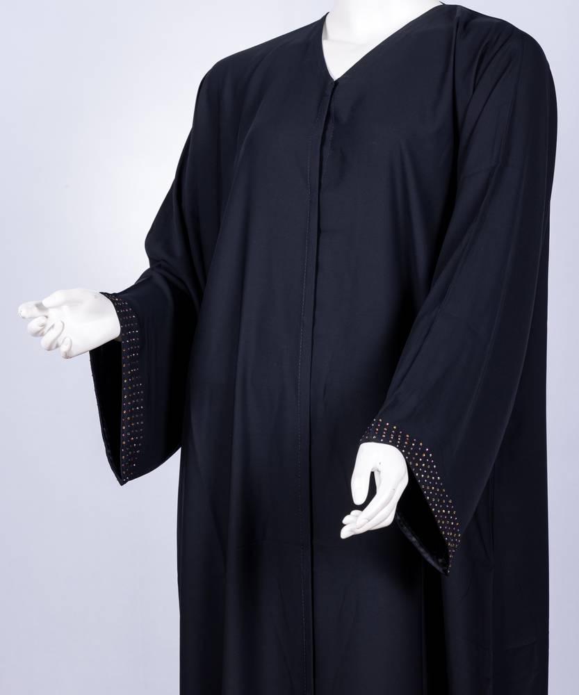 عباية مع طرحة كريستال ملون موديل رقم  3597 (1)