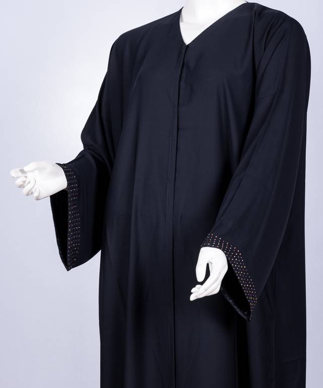 عباية مع طرحة كريستال ملون موديل رقم  3597 (1)