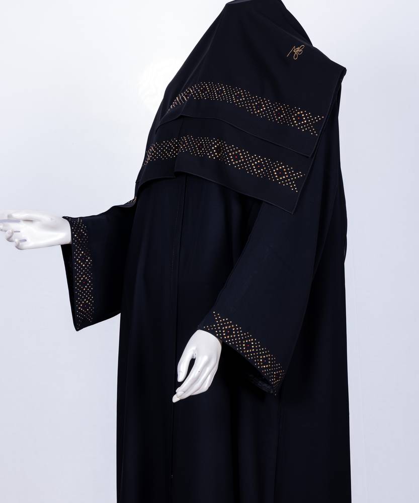 عباية مع طرحة موديل رقم   3658 (1)