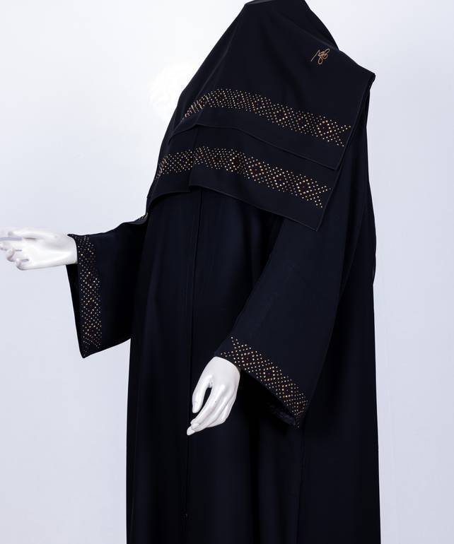 عباية مع طرحة موديل رقم   3658 (1)