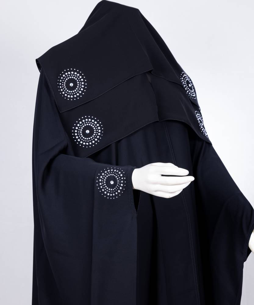 عباية مع طرحة قصة البشت موديل رقم   3617 (1)