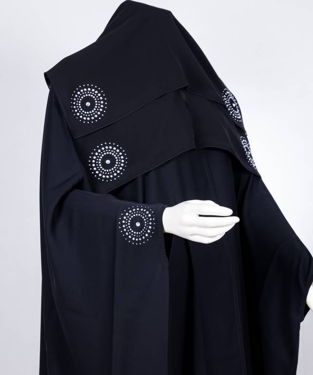 عباية مع طرحة قصة البشت موديل رقم   3617 (1)