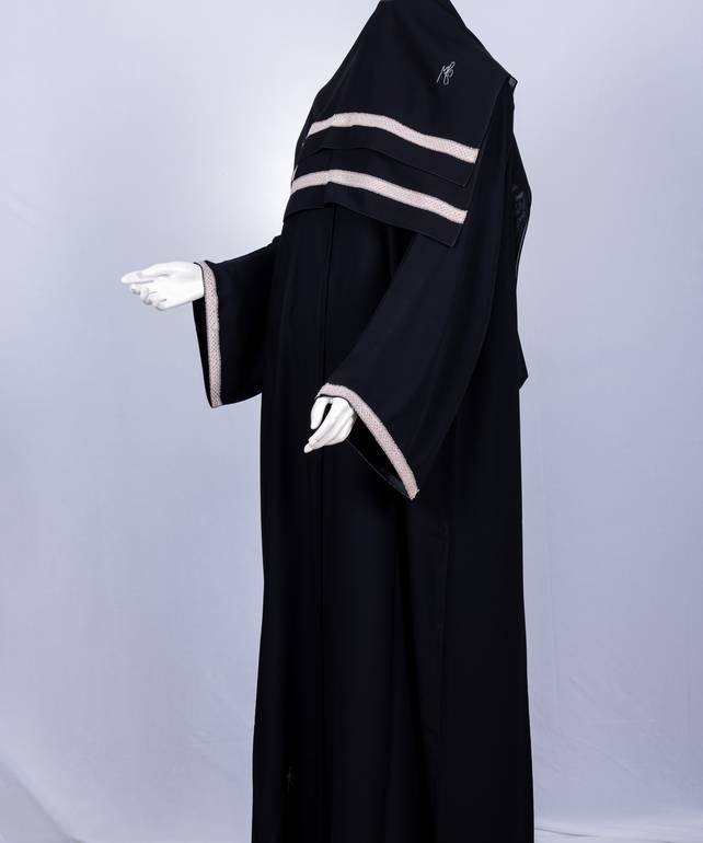 عباية مع طرحة كريستال موديل رقم 3614  (3)