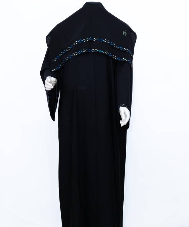 عباية مع طرحة ملون ومخطط 3629 (6)
