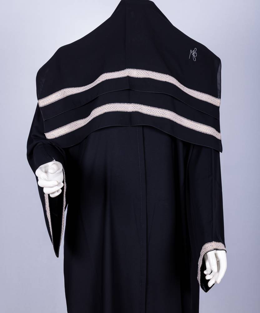 عباية مع طرحة كريستال موديل رقم 3614  (3)