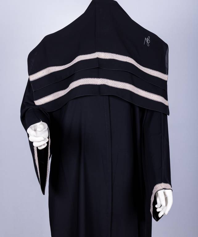 عباية مع طرحة كريستال موديل رقم 3614  (3)