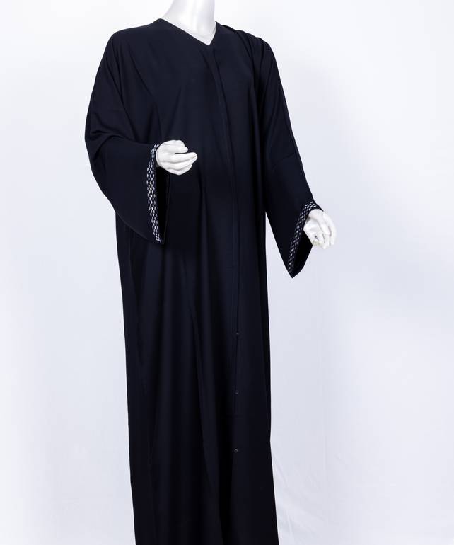 عباية مع طرحة معدن راين ستون موديل رقم  3556