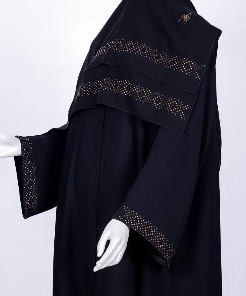 عباية مع طرحة موديل رقم   3658 (1)