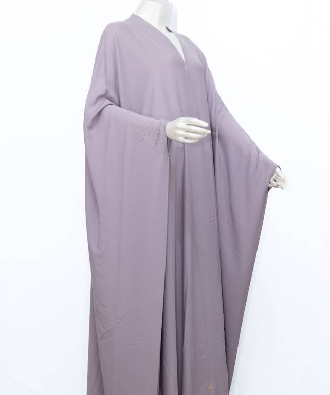 عباية مع طرحة دائرة كريستال موديل رقم 3621  (14)