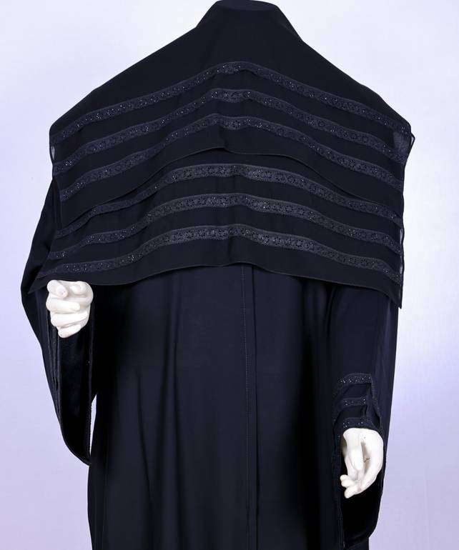 عباية مع طرحة موديل رقم   3630