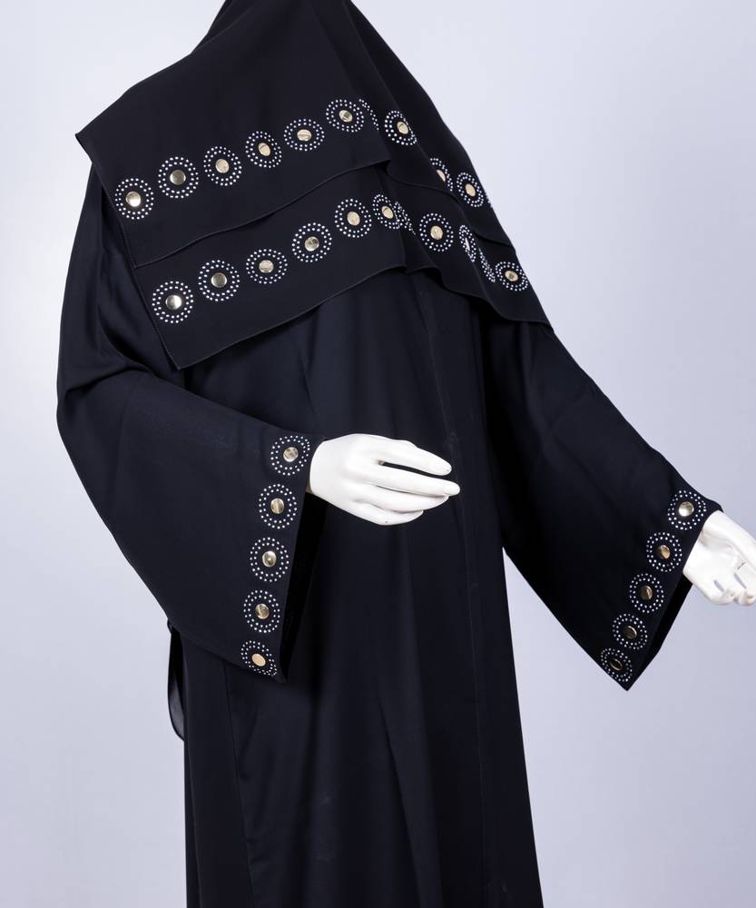 عباية كريستال تصميم دوائر موديل رقم  3594 (1)