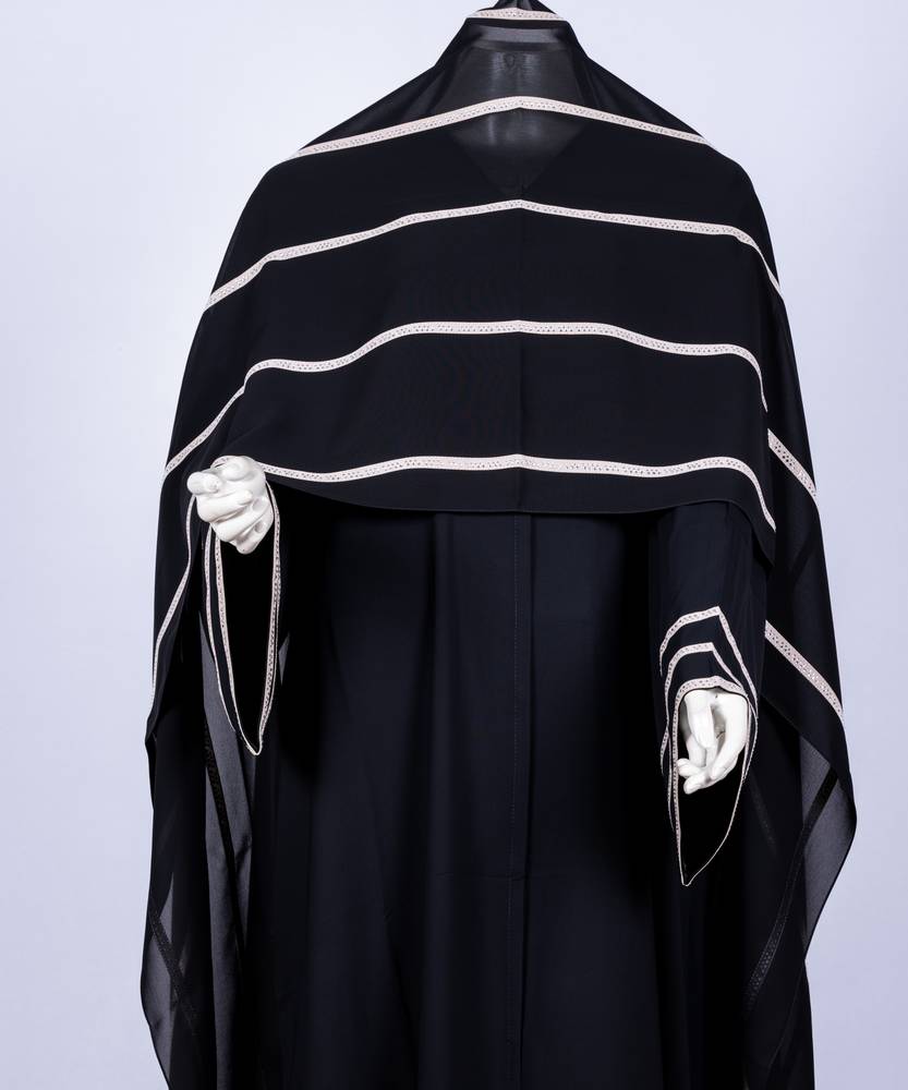 عباية مع طرحة كريستال مخطط 3574 (1)