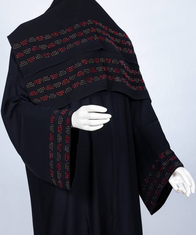 عباية مع طرحة موديل رقم   3650 (5)