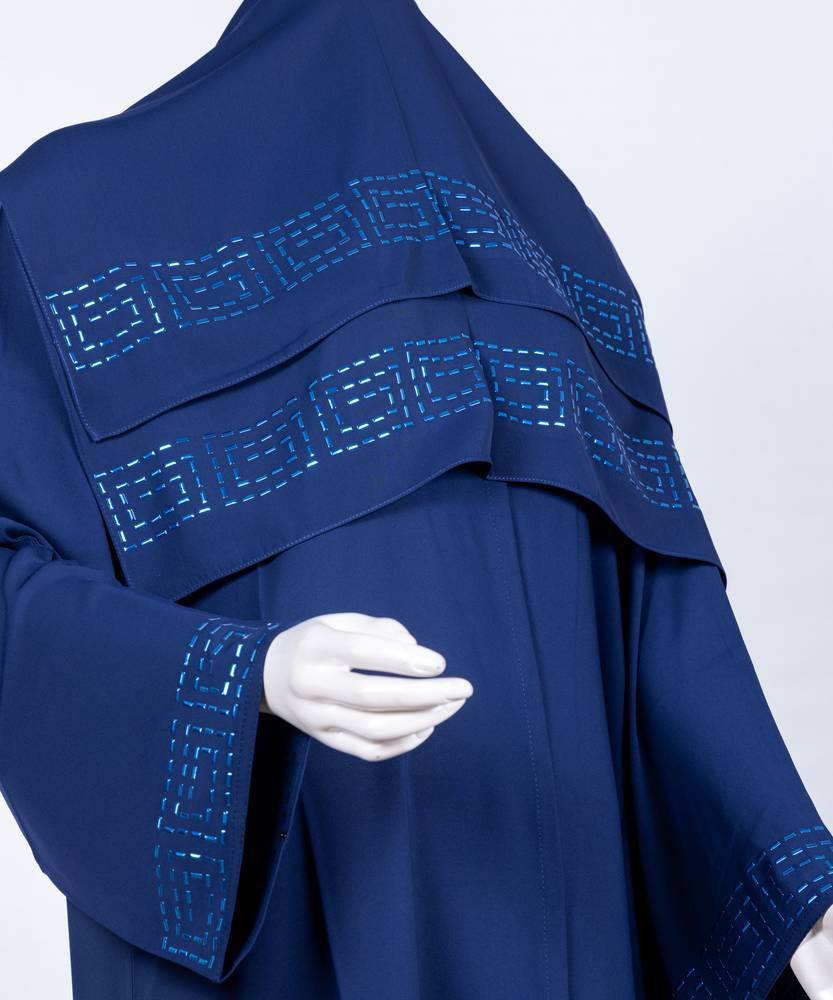 عباية مع طرحة معدني موديل رقم 3620 (7)