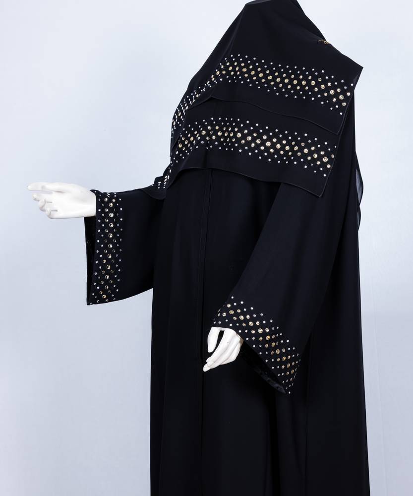 عباية مع طرحة موديل رقم   3669 (1)