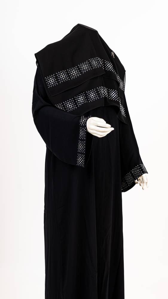 عباية مع طرحة كريستال موديل رقم  3666 (4)
