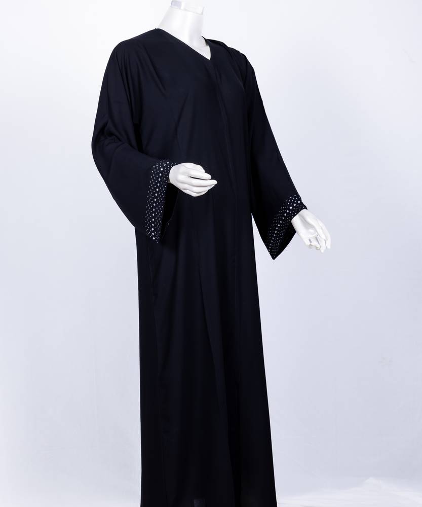 عباية مع طرحة كريستال موديل رقم 3543  (1)